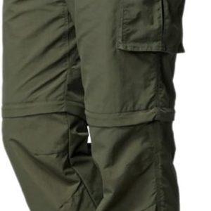 Males’s Fast-Dry Convertible Climbing Pants with Zip-Off Legs for Fishing and Journey