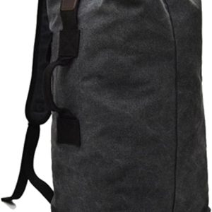 Spacious Tactical Navy Duffel Bag for Journey and Climbing – High-Load Canvas Backpack with Double Straps